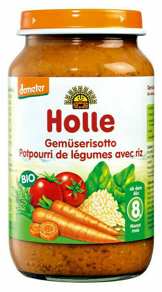 Holle bio dětská přesnídávka Zeleninové rizoto 220g porovnat ceny