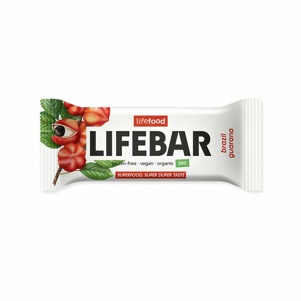 LifeFood Lifebar tyčinka s guaranou a para ořechy BIO 40 g porovnat ceny