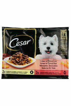 Cesar Selection Kapsička Ve šťávě 4x100g porovnat ceny