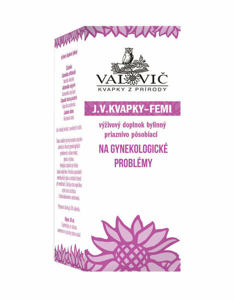 VALOVIČ FEMI kapky na gynekologické problémy 50 ml porovnat ceny