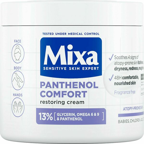 Mixa Panthenol Comfort obnovující tělová péče i pro pokožku se sklonem k atopii, 400 ml porovnat ceny