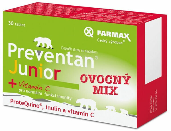 Preventan Junior ovocný mix 30 tablet porovnat ceny