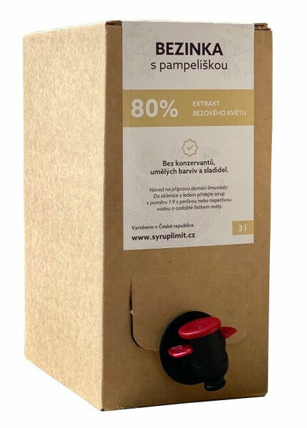 Syrup Limit - Bezinka s pampeliškou, BAG IN BOX 3000ml porovnat ceny