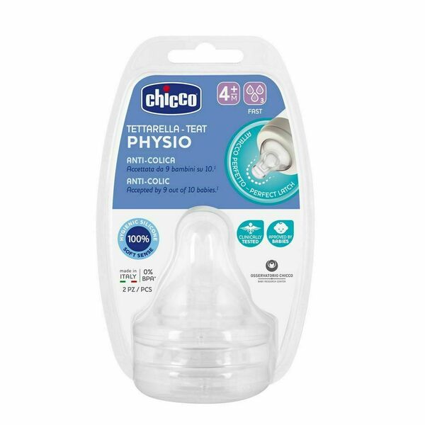 CHICCO Dudlík na láhev Perfect 5 Well-Being rychlý průtok 2ks porovnat ceny