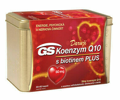 GS Koenzym Q10 60mg Plus v dárkové krabičce 60+60 kapslí porovnat ceny