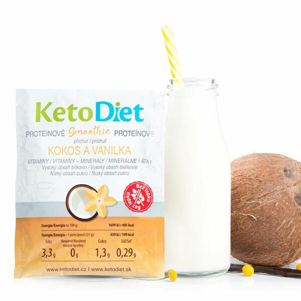 KETODIET Proteinové smoothie příchuť kokos a vanilka 7 porcí porovnat ceny