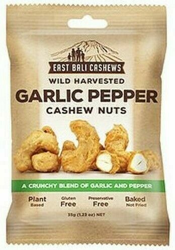 East Bali Cashews - Kešu ořechy s česnekem a pepřem 35g porovnat ceny