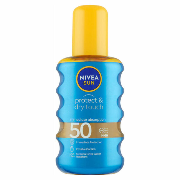 NIVEA Sun Neviditelný sprej na opalování Protection & Dry OF 50 200 ml porovnat ceny