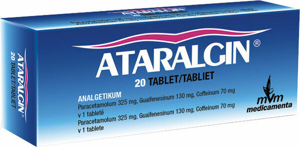 Ataralgin neobalená forma přípravku 20 perorálních tablet porovnat ceny