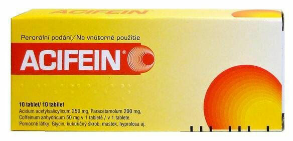 Acifen  Acifein perorální tablety neobalená forma přípravku 10 porovnat ceny