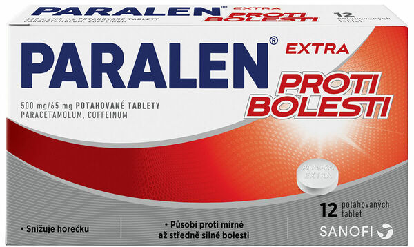 Paralen®  Paralen Extra proti bolesti 500/65mg 12 tablet porovnat ceny