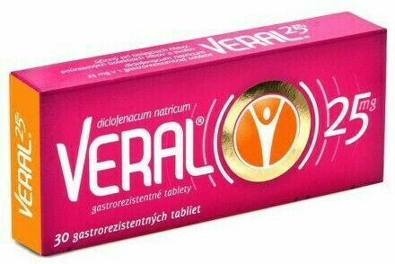 Veral 25mg Enterosolventní tableta 30x25mg porovnat ceny