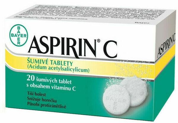 Aspirin C šumivé tablety 20ks porovnat ceny