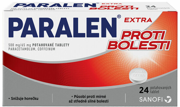 Paralen® Extra proti bolesti 24 potahovaných tablet porovnat ceny