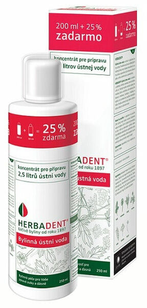 HERBADENT Bylinná ústní voda 250ml porovnat ceny