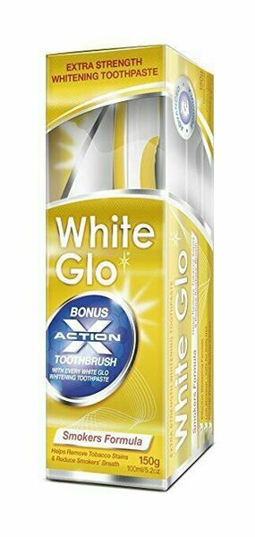White Glo zubní pasta Smokers 150g pro kuřáky + kartáček a mezizubní kartáček ZDARMA porovnat ceny